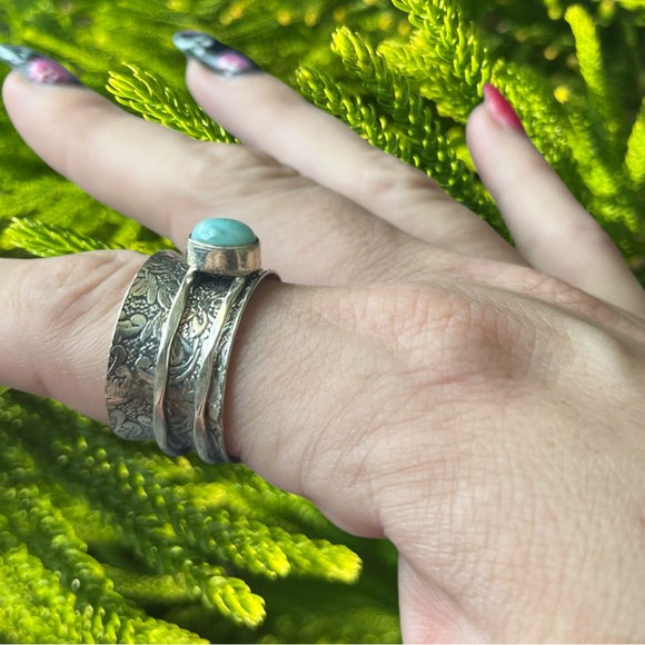 Larimar Spinner Ring - Picture 3 of 7